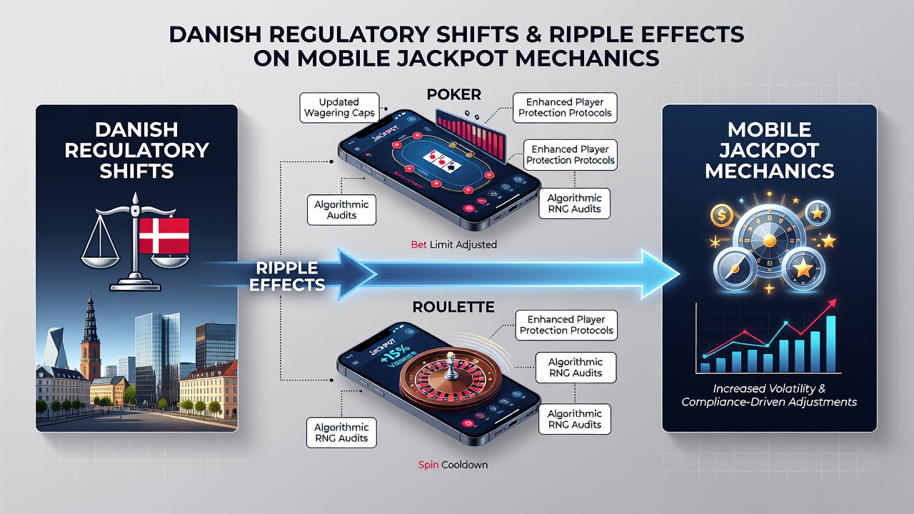 Mobile screen showing poker and roulette jackpot interfaces side by side