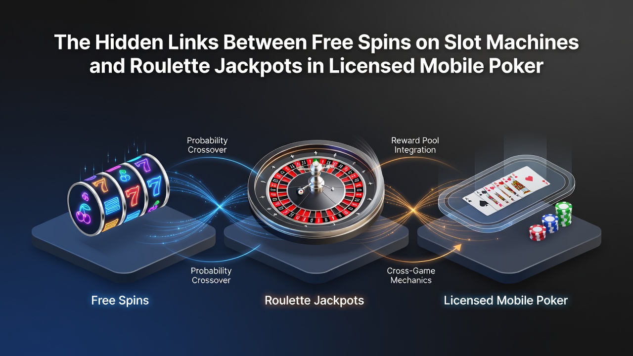 Diagram over kreditflow mellem slots, roulette og poker på mobile enheder