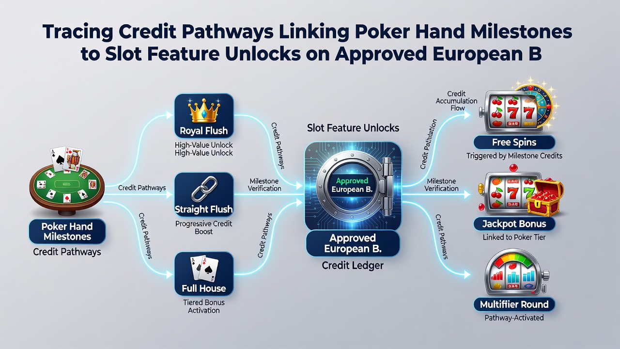 Diagram over kreditflow fra poker til slots på godkendte platforme