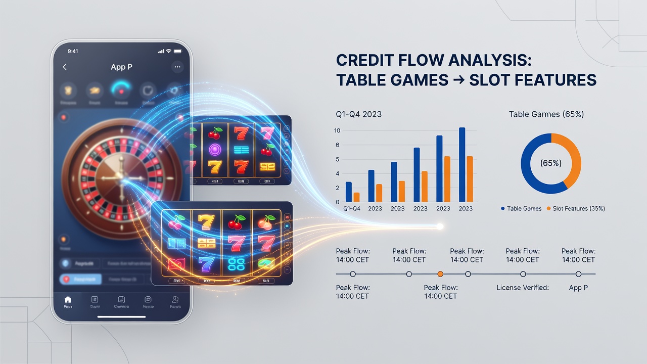 Detailed view of transaction logs illustrating credit movements between slots and table games on Nordic licensed apps